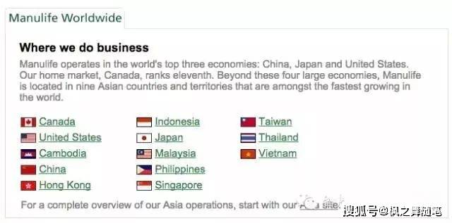 公司介绍：加拿大Manulife宏利