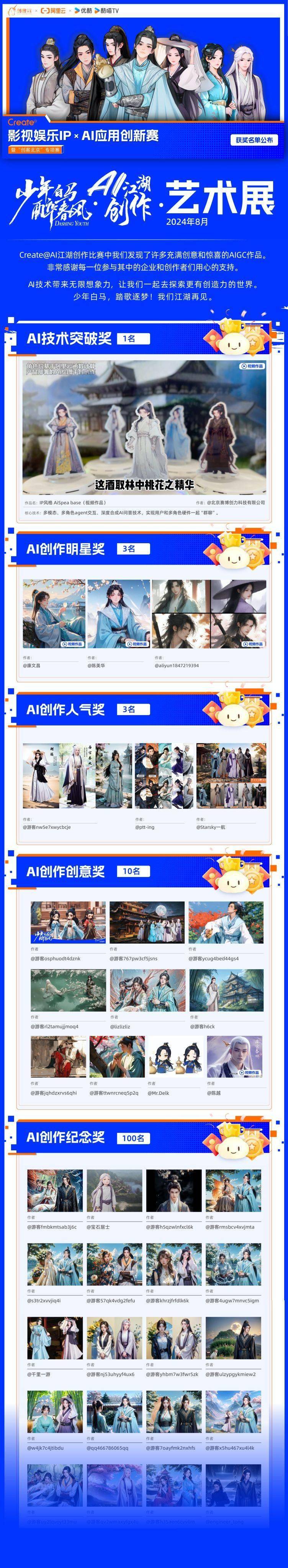 阿里云携手优酷，用AI重塑影视IP创新边界 | 阿里云Create@AI江湖创作大赛